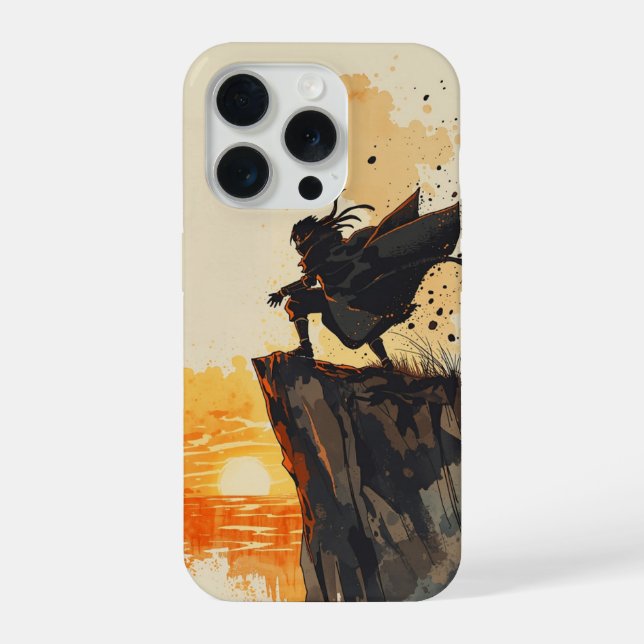 Madara Uchiha – Cinematic Watercolor iPhone Case (Back)