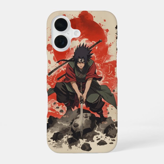 Madara Uchiha – Cinematic Watercolor  iphone case (Back)