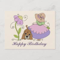 Mädchen mit Hund