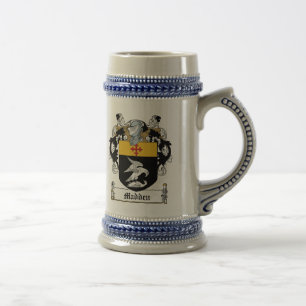 Madden Family Crest Beer Stein