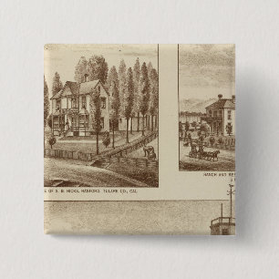 Madden residence, Water Works 2 Inch Square Button