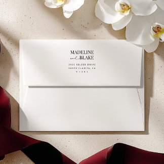 MADDIE Modern Wedding Invitation Envelope 