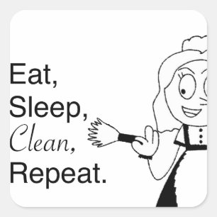 Maddie the Maid Square Sticker