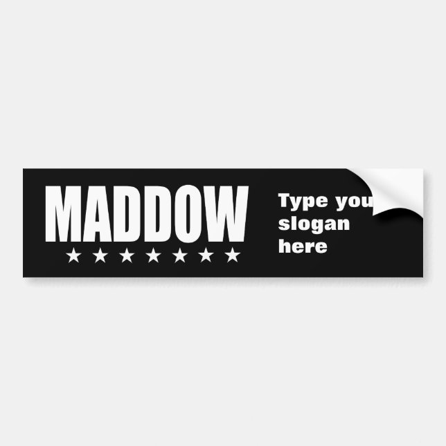 MADDOW Election Gear Bumper Sticker (Front)