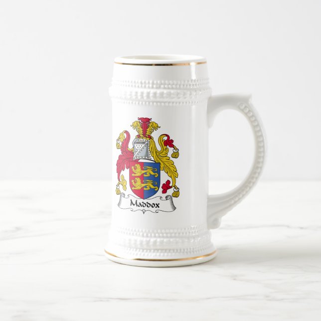 Maddox Family Crest Beer Stein (Right)