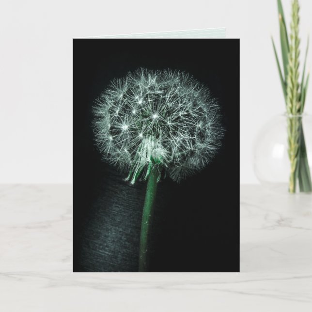 "Made a Wish" Dandelion GREETING CARD (Front)