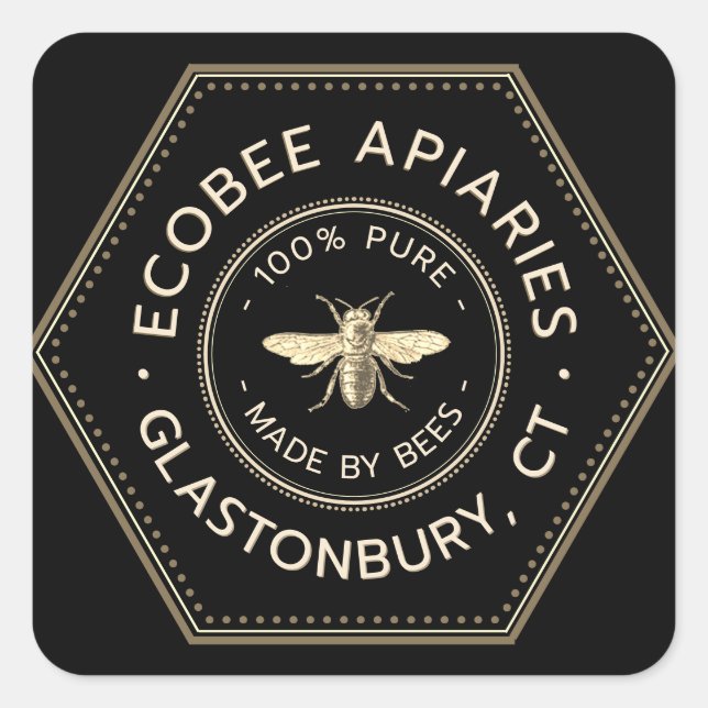 Made By Bees Apiary Sticker (Front)