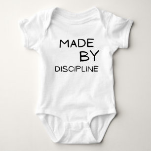 Made by Discipline Motivational Text DesignT-Shirt Baby Bodysuit