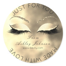 Made By Glitter Lashes Beauty Glam Gold Makeup