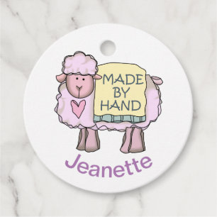 Made by Hand by Personalized Favour Tags