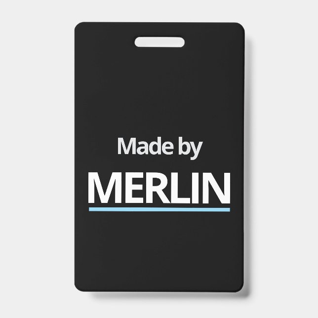 Made by MERLIN  Badge (Front)