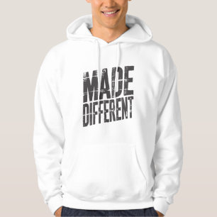 Made Different Bold Typography Motivational Hoodie
