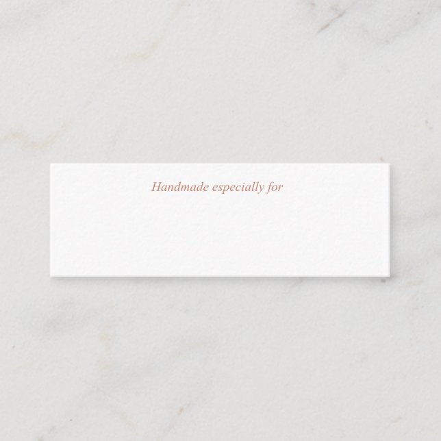 made especially for  card (Front)