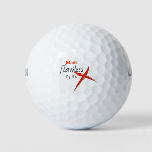 Made flawless by the cross. golf balls