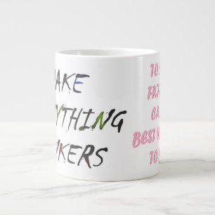 Made for Carol pink script funny style Large Coffee Mug