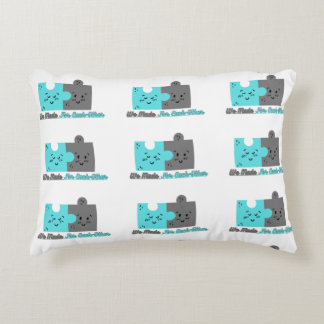 Made for each other accent pillow