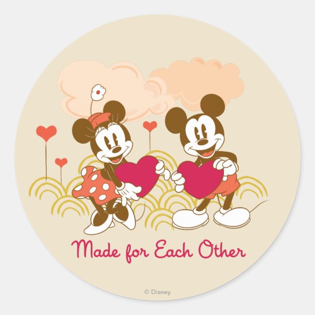 Made for Each Other Classic Round Sticker (Front)