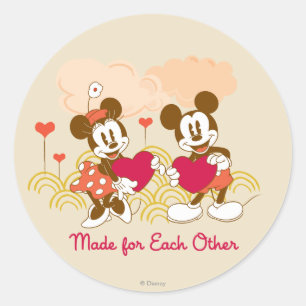 Made for Each Other Classic Round Sticker