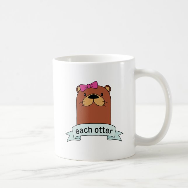 Made For Each Otter Coffee Mug (Right)