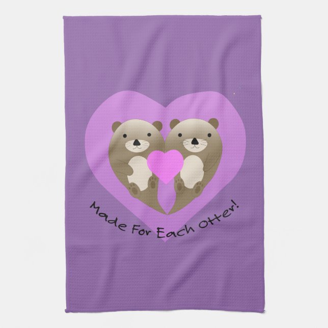 Made for Each Otter Kitchen Towel (Vertical)