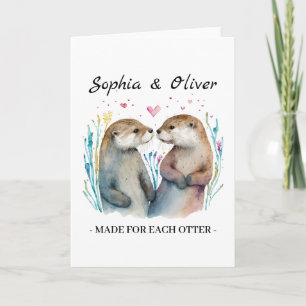 Made For Each Otter Love Valentine's Day Card