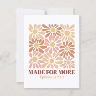 Made for more Bible Verse  Postcard