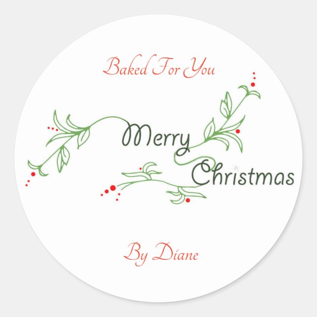 Made For You Christmas Label (Front)