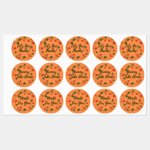 Made for You Circle Stickers Fall Leaves