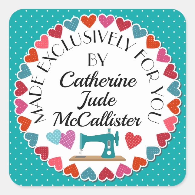 Made For You Designer Seamstress Sticker (Front)
