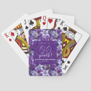 Made For You Lilies Petal Birthday Party Playing Cards