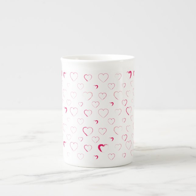 Made for you my heart bone china mug (Front)