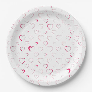 Made for you my heart paper plate