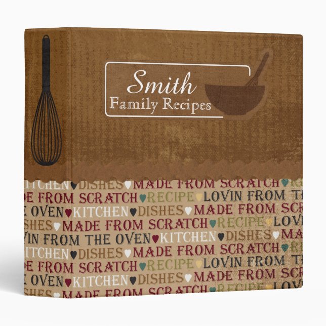 Made From Scratch Recipe Binder (Front/Spine)
