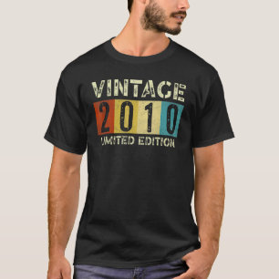 Made In 12 Year Old Vintage 2010 12th Birthday T-Shirt