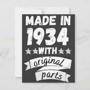 made in 1934 with original parts, holiday card