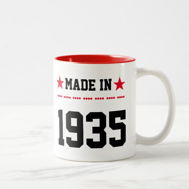 Made in 1935 Two-Tone coffee mug (Right)