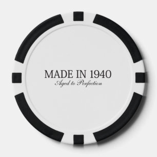 Made in 1940 poker chips