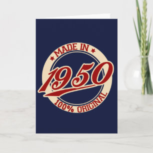 Made In 1950 Card
