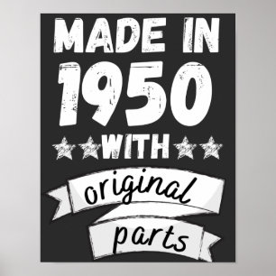 made in 1950 with original parts, poster