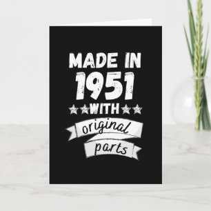 made in 1951 with original parts, card