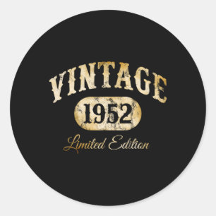 Made In 1952 Classic Round Sticker