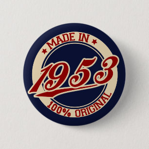 Made In 1953 2 Inch Round Button