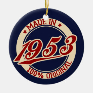 Made In 1953 Ceramic Ornament
