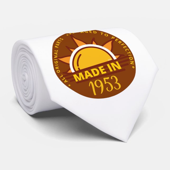 MADE IN 1953 funny birthday gift                   Tie (Rolled)