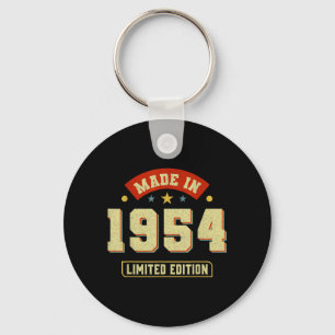Made In 1954 Limited Edition Funny 70th Birthday Keychain