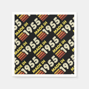 Made In 1955 70th Birthday Napkin