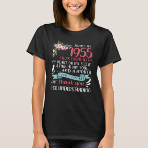 Made In 1955 I Was Born With My Heart On My Sleeve T-Shirt