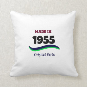 Made in 1955, Original Parts Throw Pillow