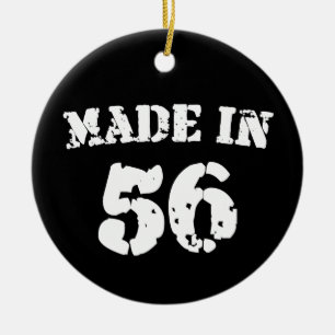 Made In 1956 Ceramic Ornament