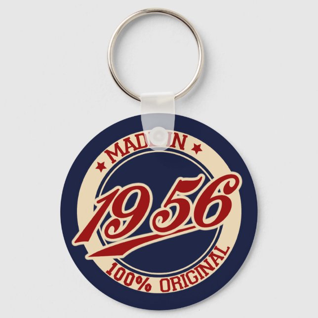 Made In 1956 Keychain (Front)